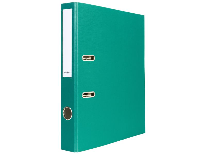 office focus Ordner A4 4 cm, Grün A4-Ordner mit Rückenschild und Griffloch