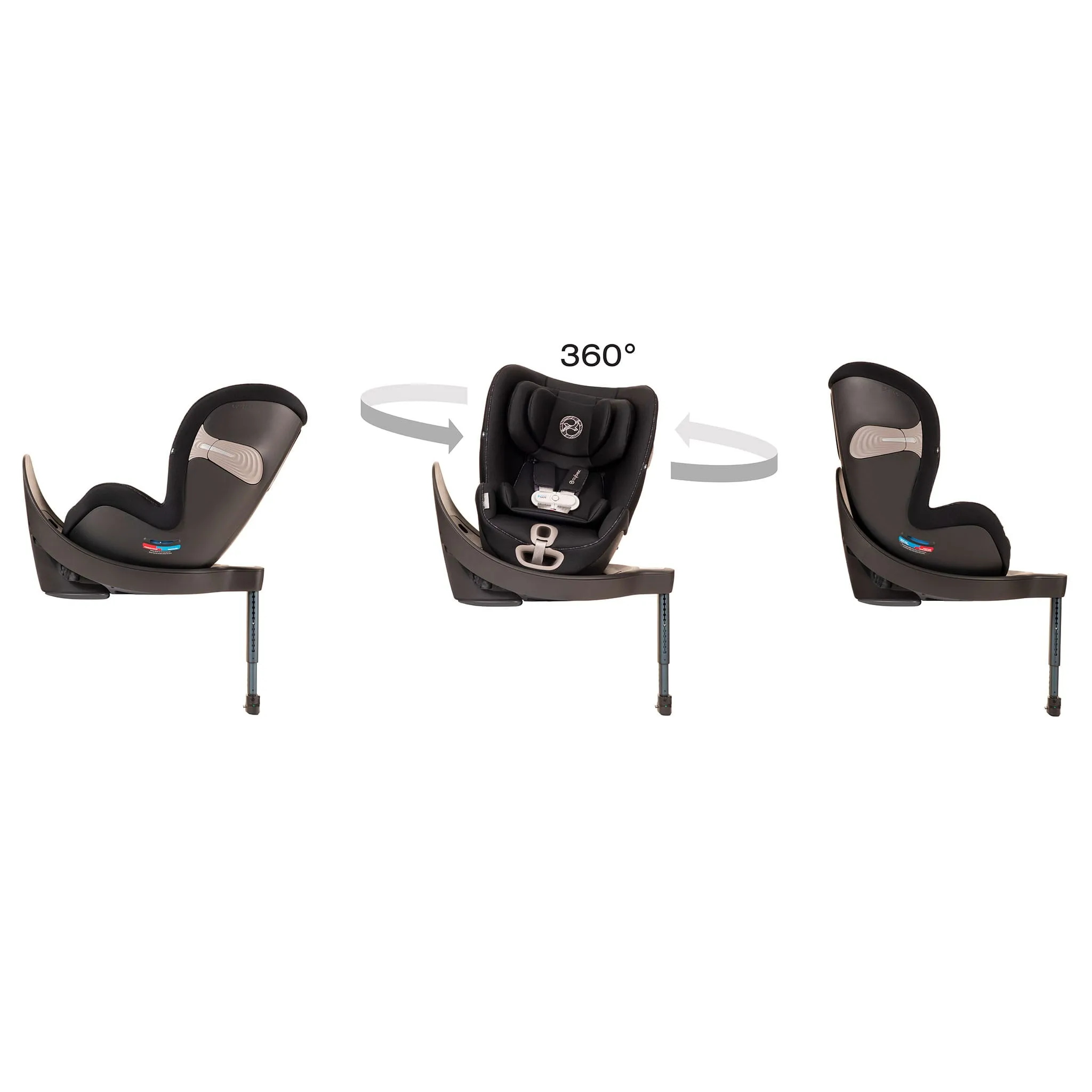 Cybex Siège d'Auto Sirona S Rotatif 360° avec Sensorsafe - Noir