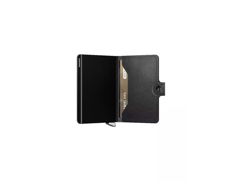 SECRID Portemonnaie Miniwallet Grau/Schwarz Geldbörse mit RFID-Schutz