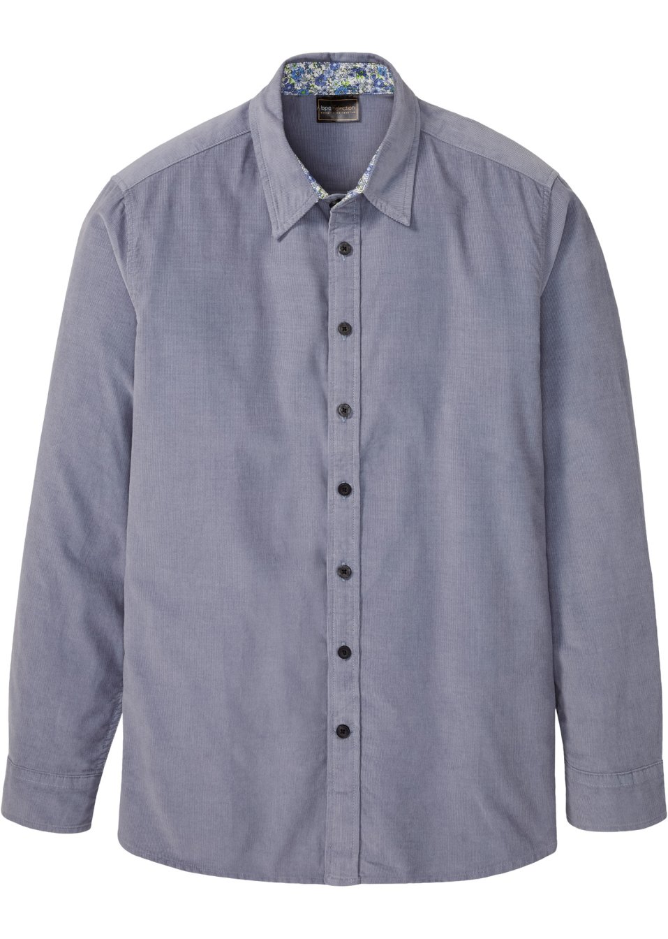 Chemise manches longues en velours côtelé fin