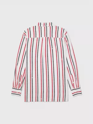 Blusa Adaptive Dot Stripe de Corte Regular