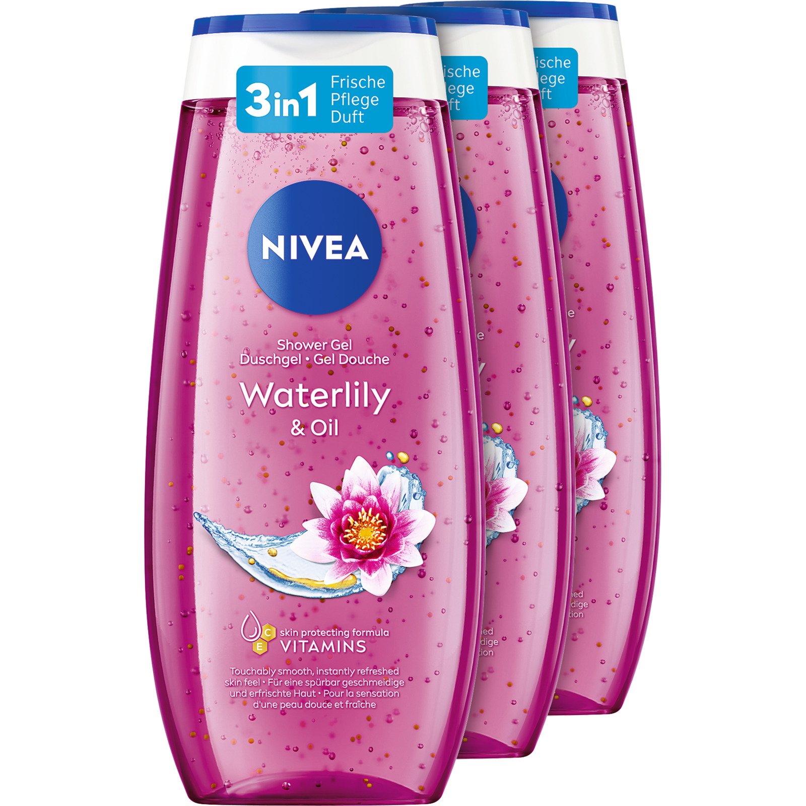 Nivea Pflegedusche Waterlily & Oil 3 x 250 ml