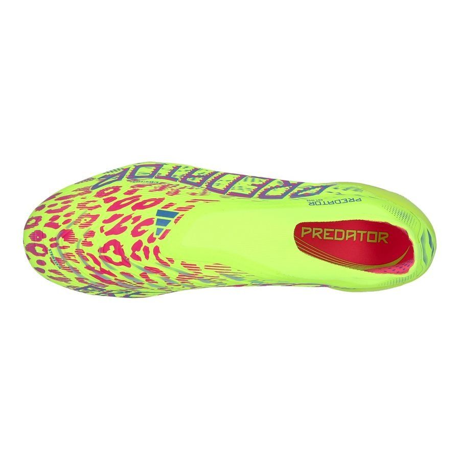 adidas Predator Elite Laceless FG Mystic Victory - Lucid Lemon/Lucid Pink/Blue Fusion