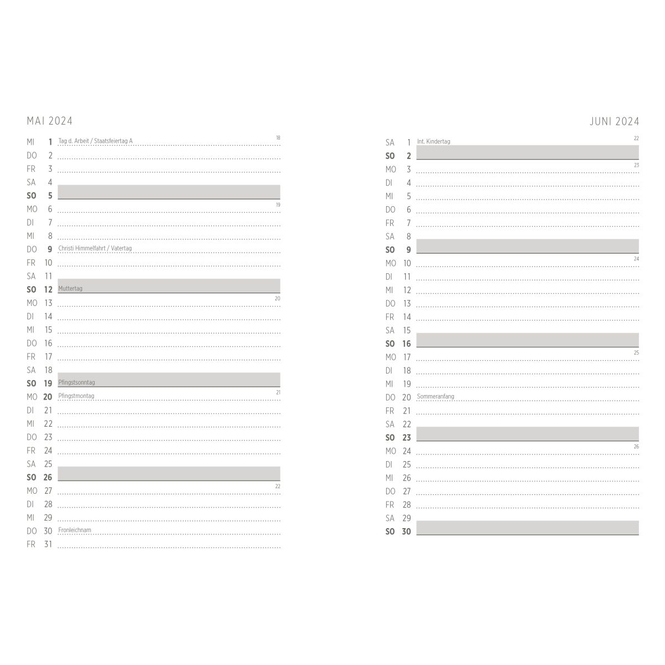 Taschenkalender - Für Katzenfreunde - 2024