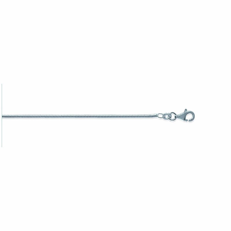 Chaine Femme - Argent 925 - Châine serpentine - Largeur : 1,4 mm - Longueur : 45 cm