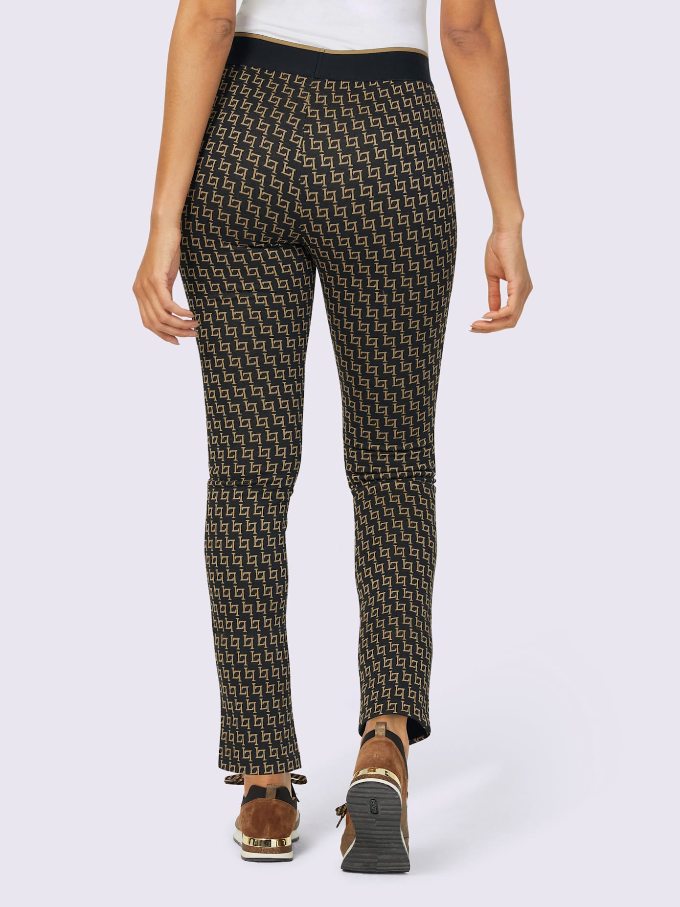 Pantalon en jacquard mélange de viscose doux