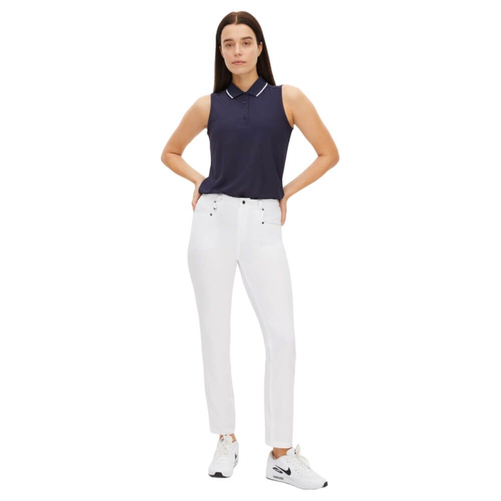 Miriam Sleeveless Pique Dame Navy