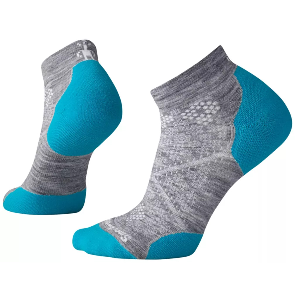W PhD Run Light Elite Low Cut Light Gray-Capri Blue