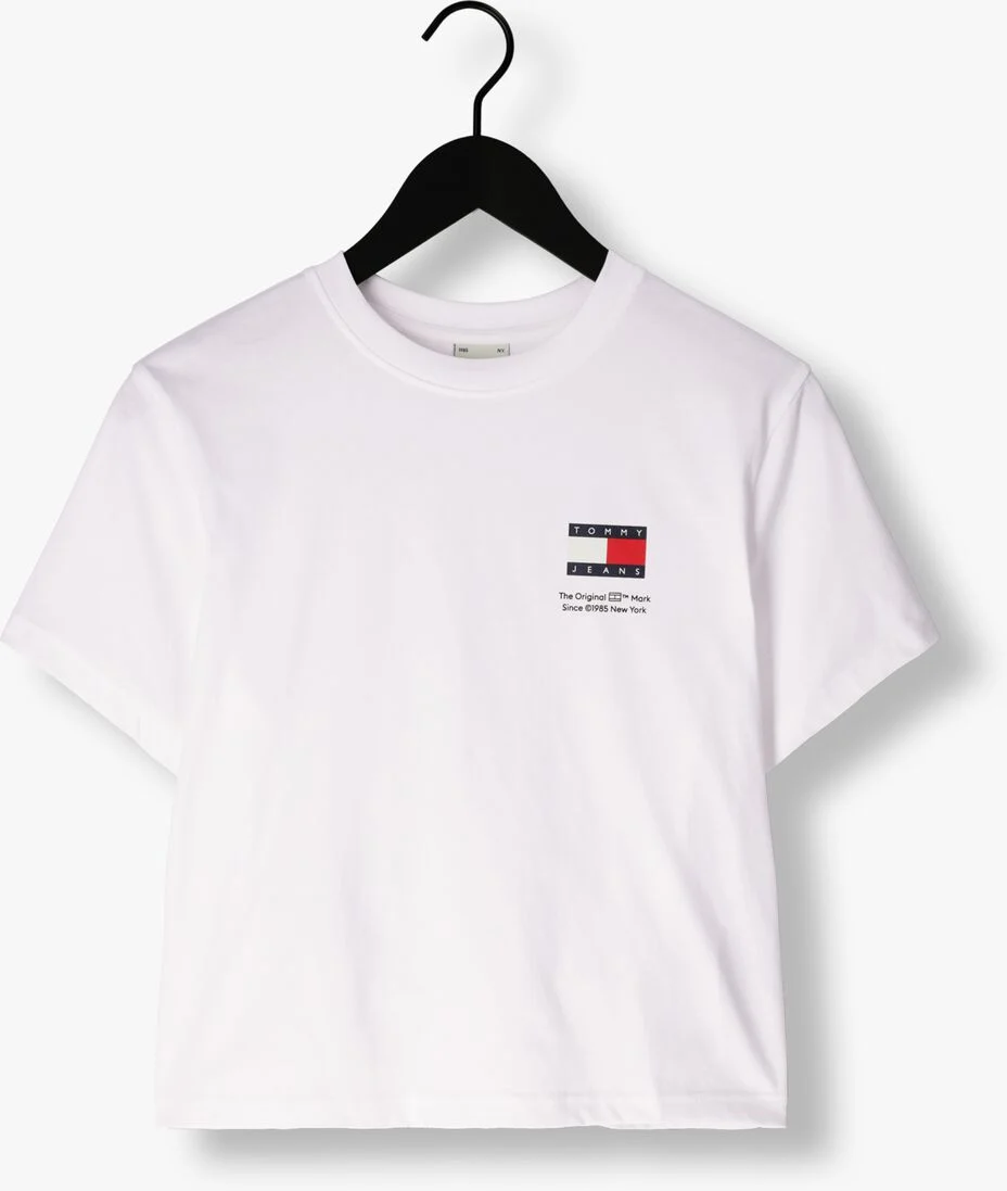 TOMMY JEANS witte tommy jeans t-shirt tjw bxy graphic flag tee