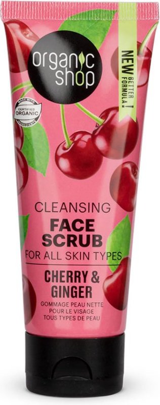 organic shop Cleansing Face Scrub Cherry & Ginger 75 ML