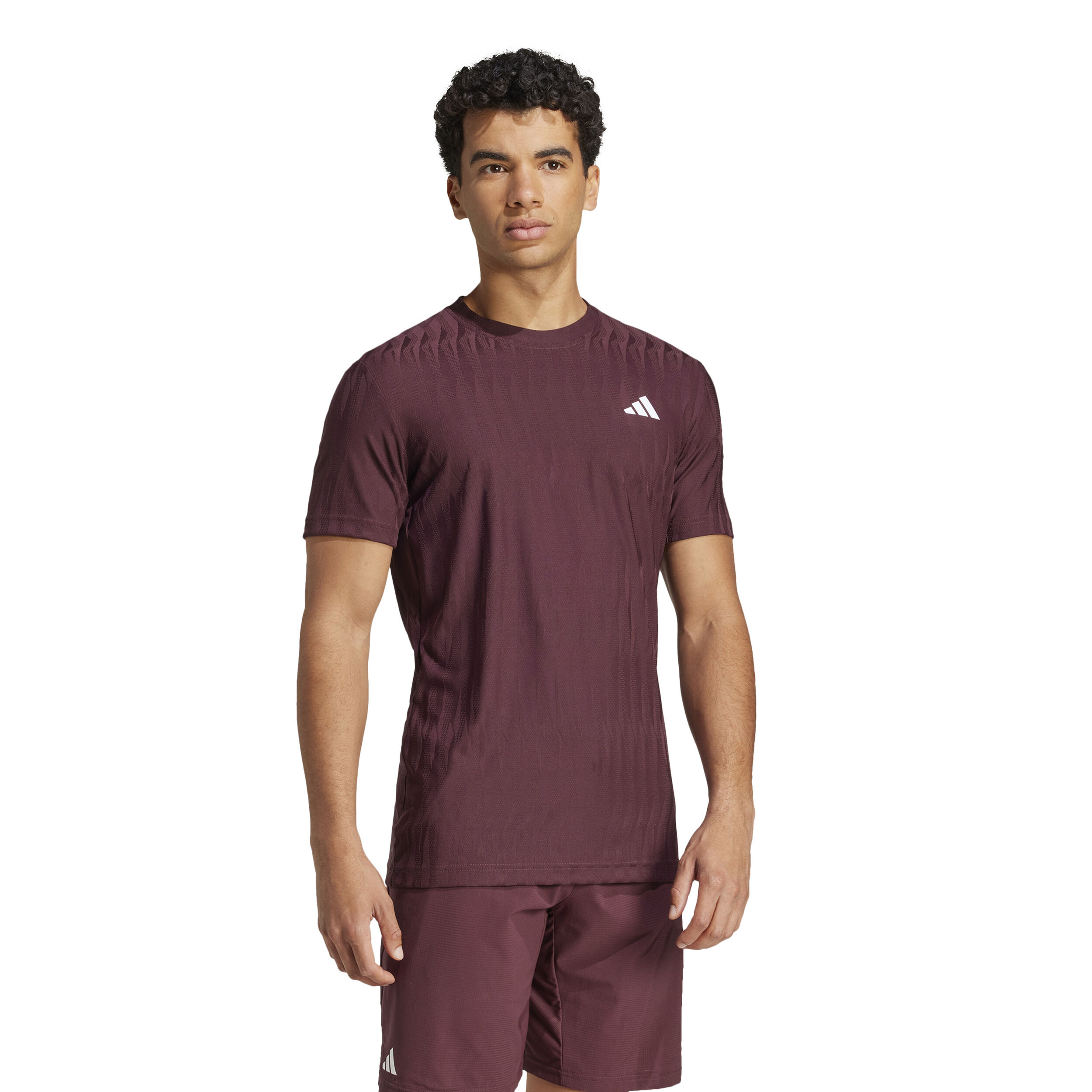 adidas Freelift T-shirt Hommes - Rouge Foncé
