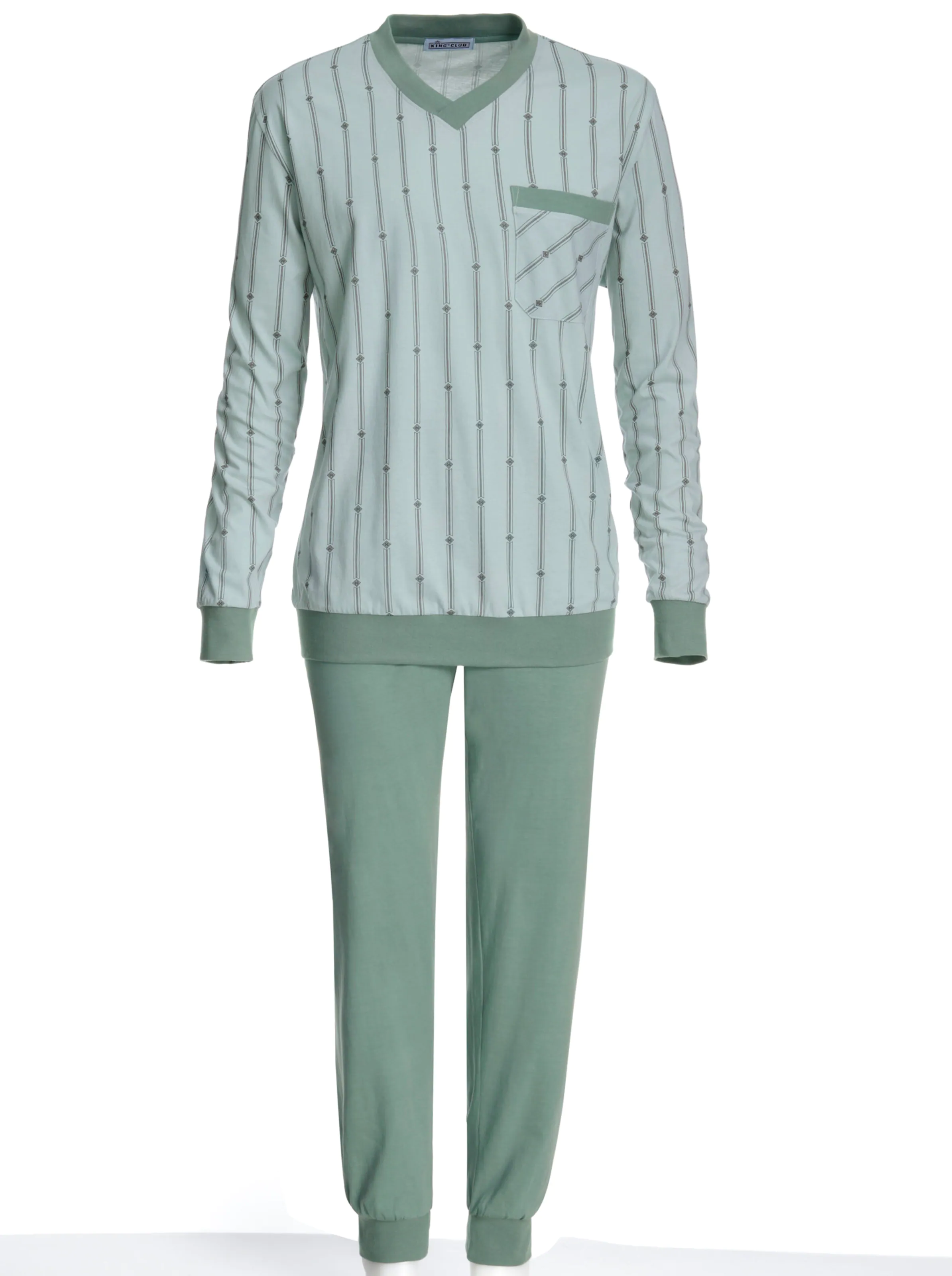 KINGsCLUB Schlafanzug in mint-petrol