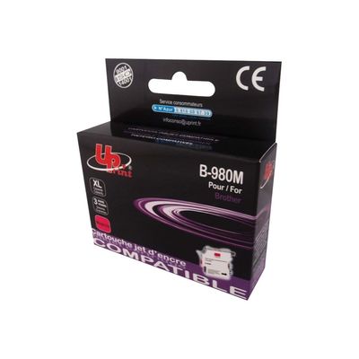 Cartouche compatible Brother LC1100/LC980 - magenta - Uprint