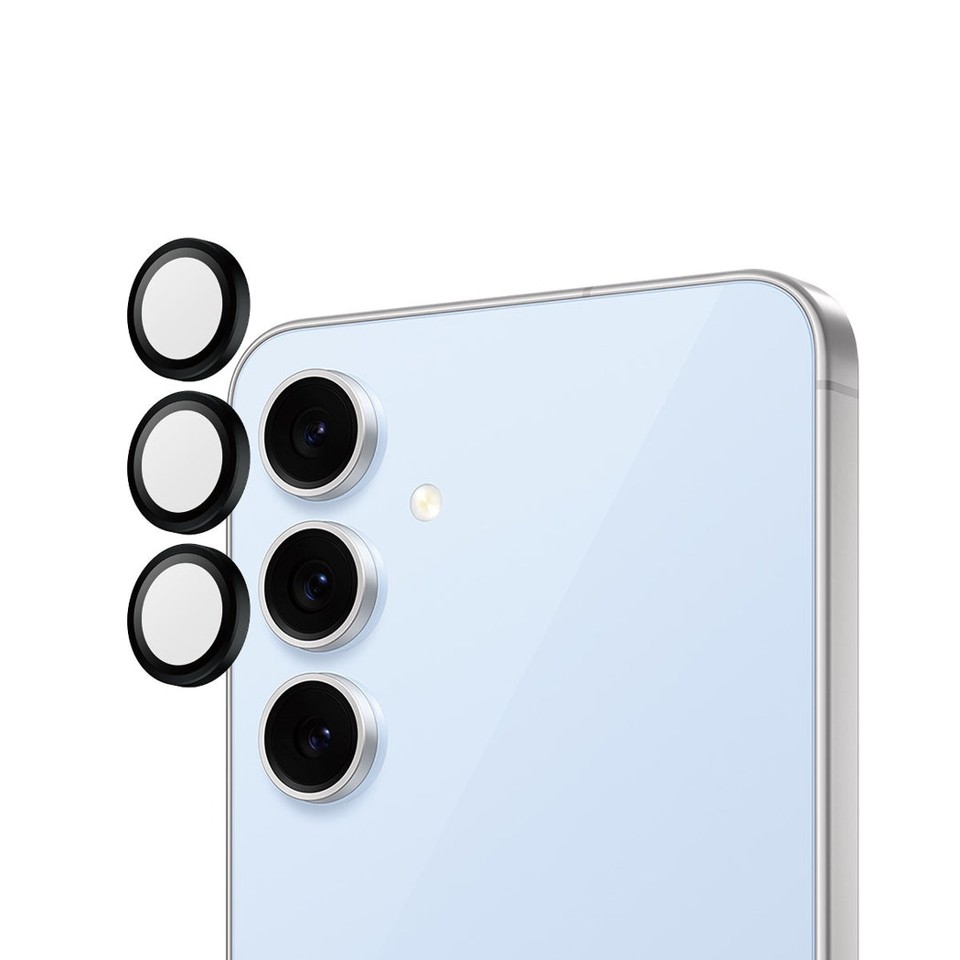 PanzerGlass Hoops - Linsebeskyttelse - Samsung Galaxy S24 FE - Sort