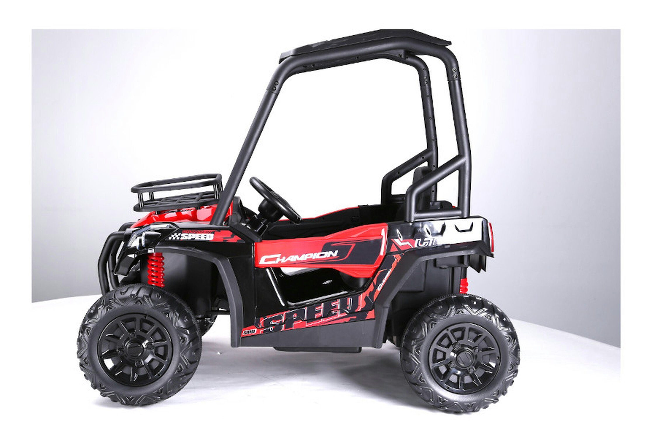 Carrinho elétrico infantil TPFLiving Buggy 370 - motor: 2 x 120W - bateria: 2 x 12 Volts/10Ah, capacidade de carga 40 kg, carrinho elétrico infantil com assento em couro e cinto de segurança.