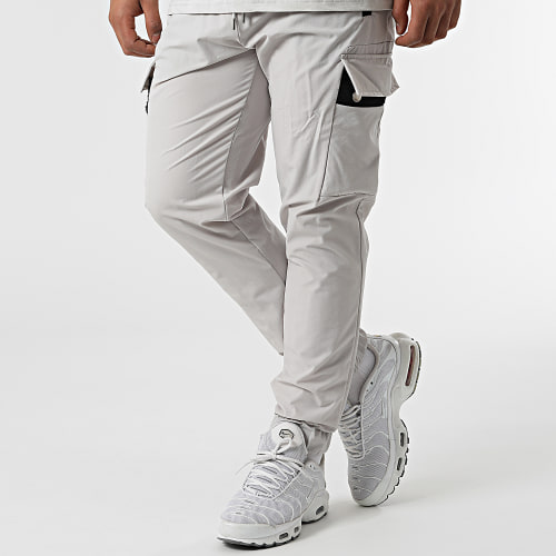 Ensemble Tee Shirt Et Jogger Pant Ll656 Gris Clair