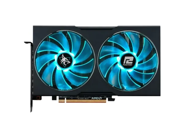 PowerColor Hellhound Radeon RX 7600 - Grafikkort - Radeon RX 7600 - 8 GB GDDR6 - PCIe 4.0 - HDMI, 3 x DisplayPort - sort