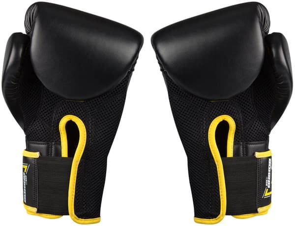 Boxing gloves AVENTO 41BP 14oz black PU leather
