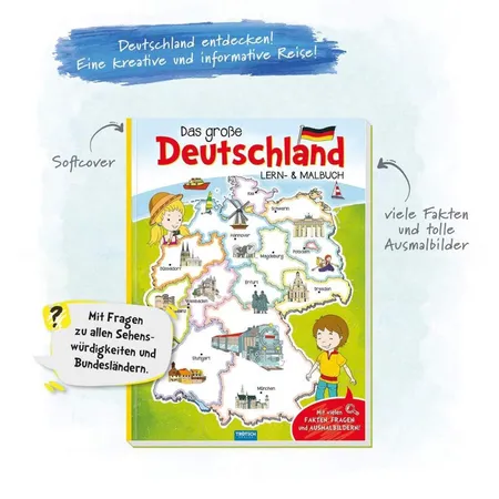 Trötsch Malbuch Mein großes Deutschland Lern und Malbuch