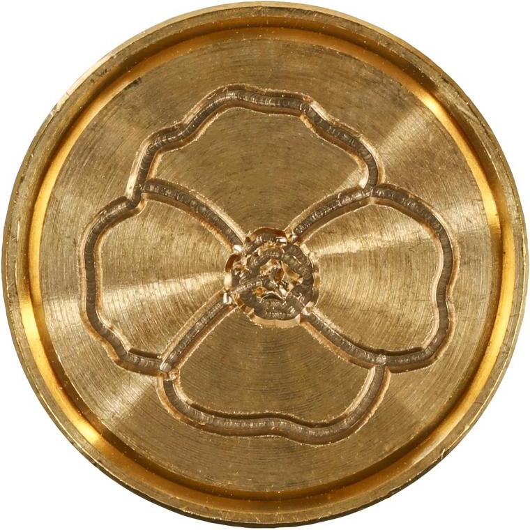 Pastille laiton sur broche 24 mm