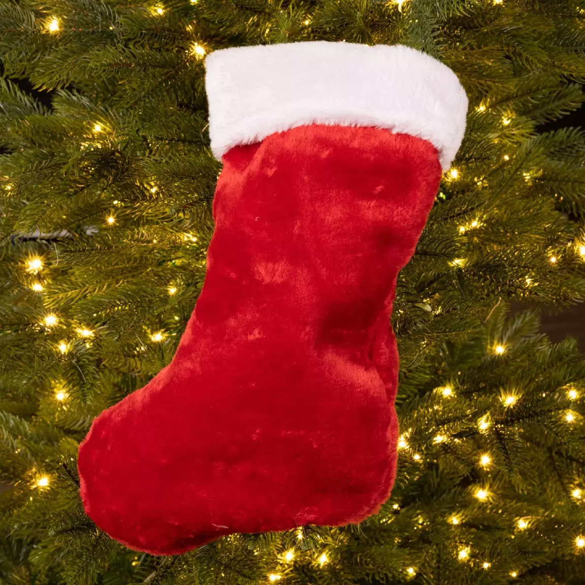 Chaussette de Noël (H46 cm) Alice douceur Rouge