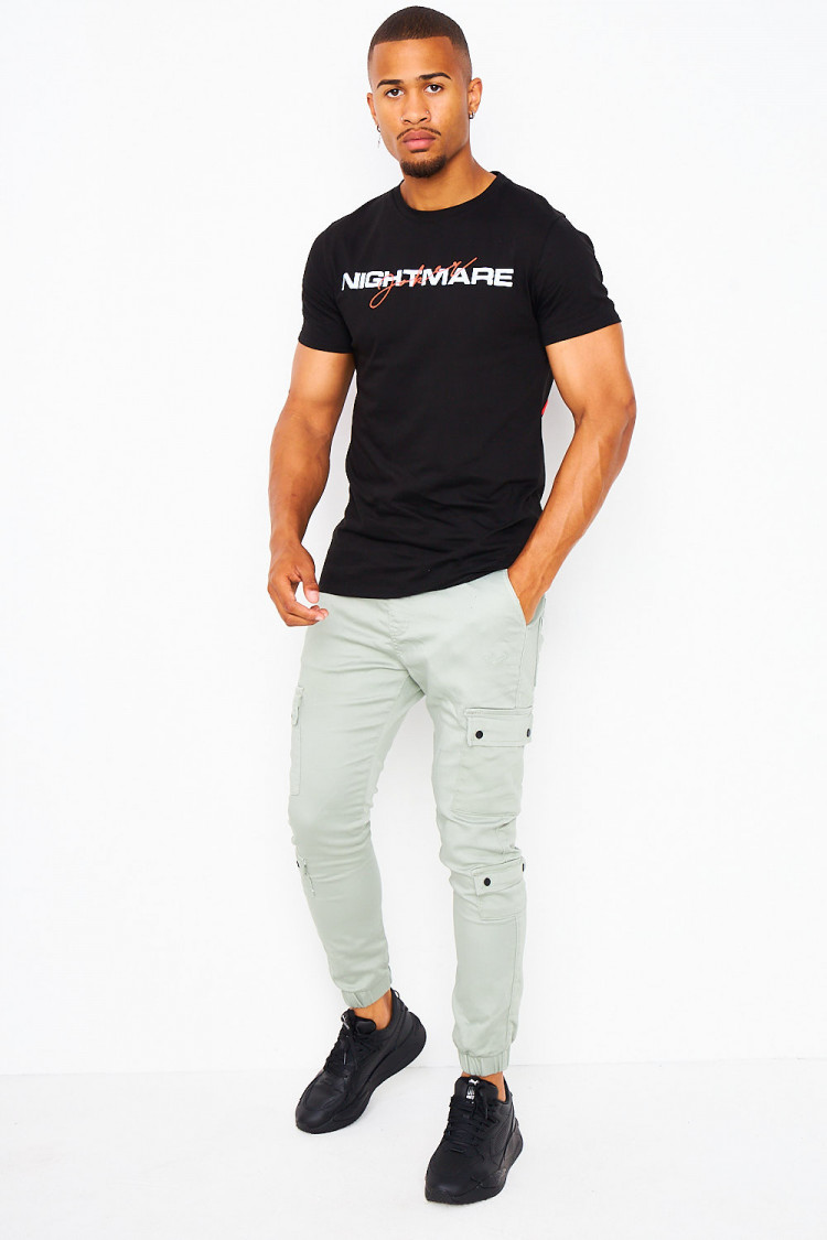 Joggerpant vert cargo / Project X - T19939