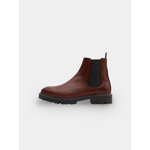 S.T. Valentin Lightweight Chelsea Støvler, Cognac Grained, 45
