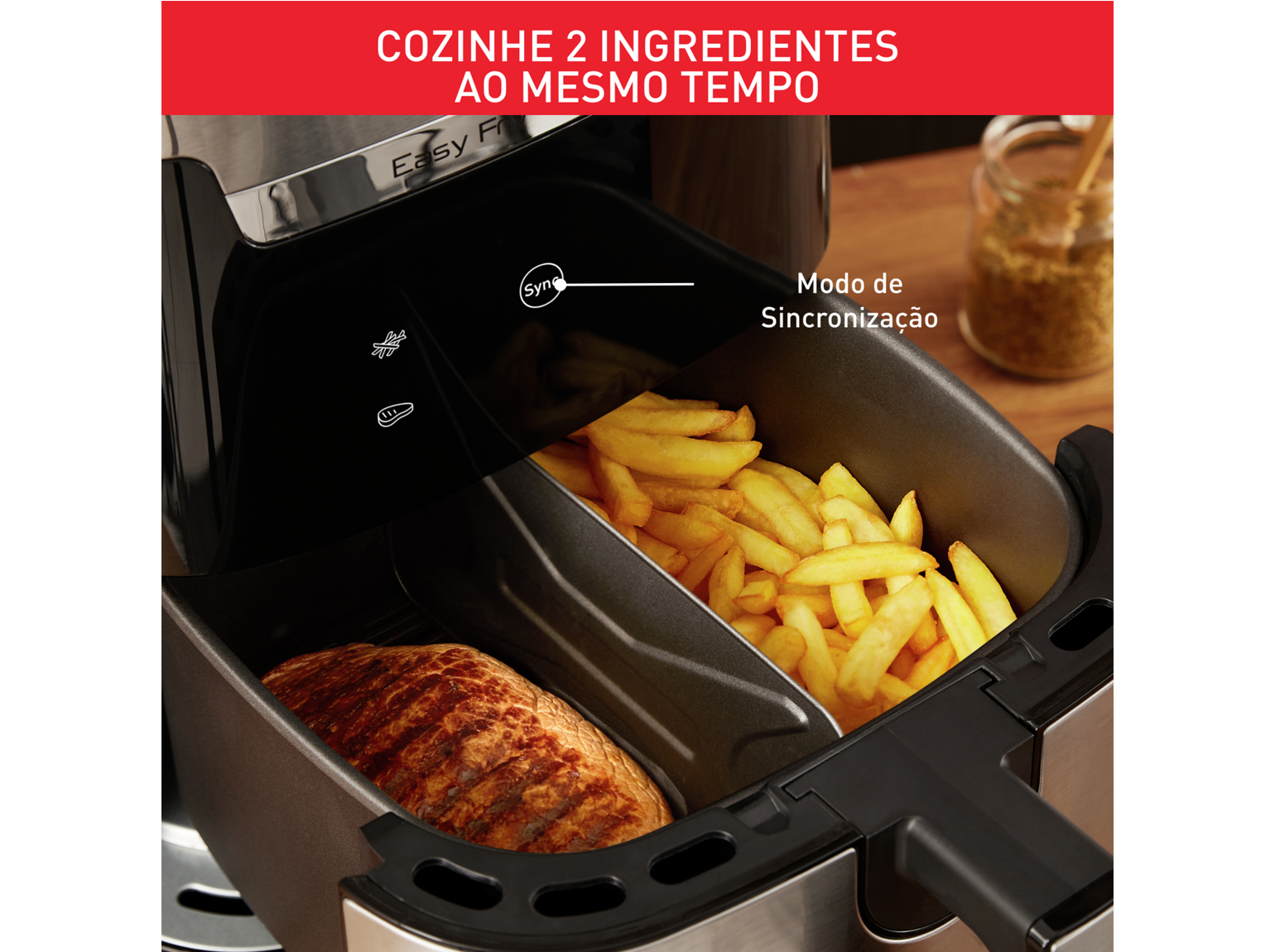 FRITADEIRA SEM ÓLEO MOULINEX EZ801D10 EASY FRY & GRILL XXL - 6.5L