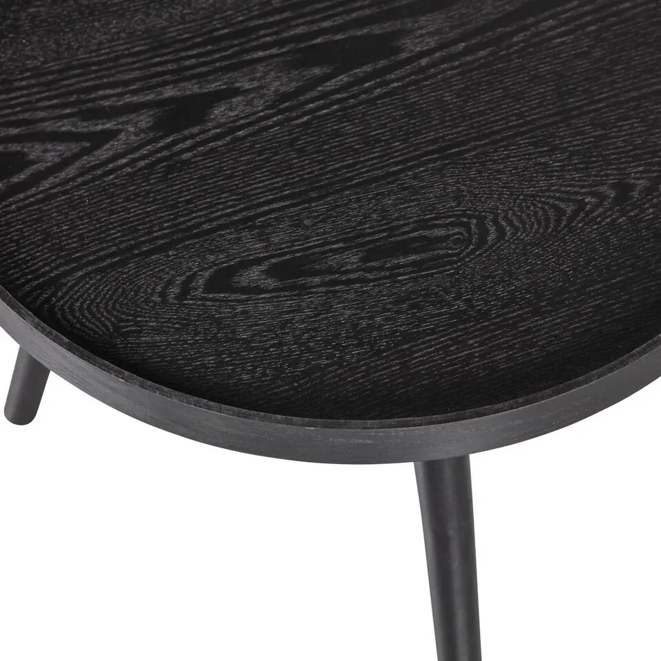WOOOD Mesa Bijzettafel M - Hout - Zwart - 45x45x45