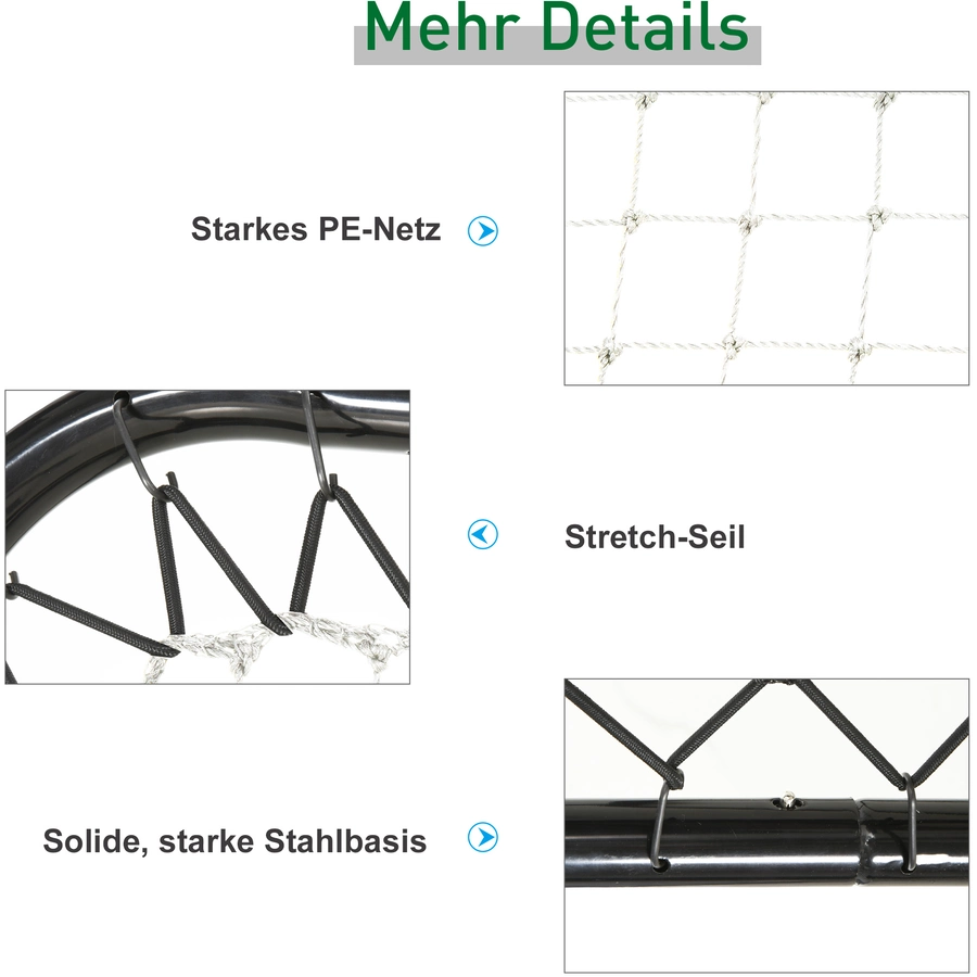 HOMCOM Rebounder schwarz