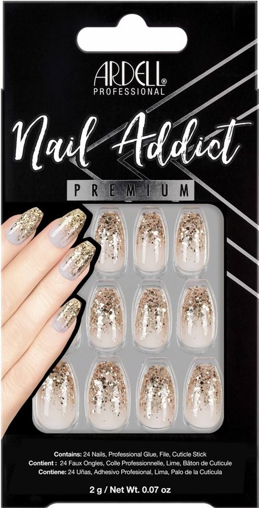 ARDELL Nail Addict Premium<br>24 Stück, Dripping In Gold
