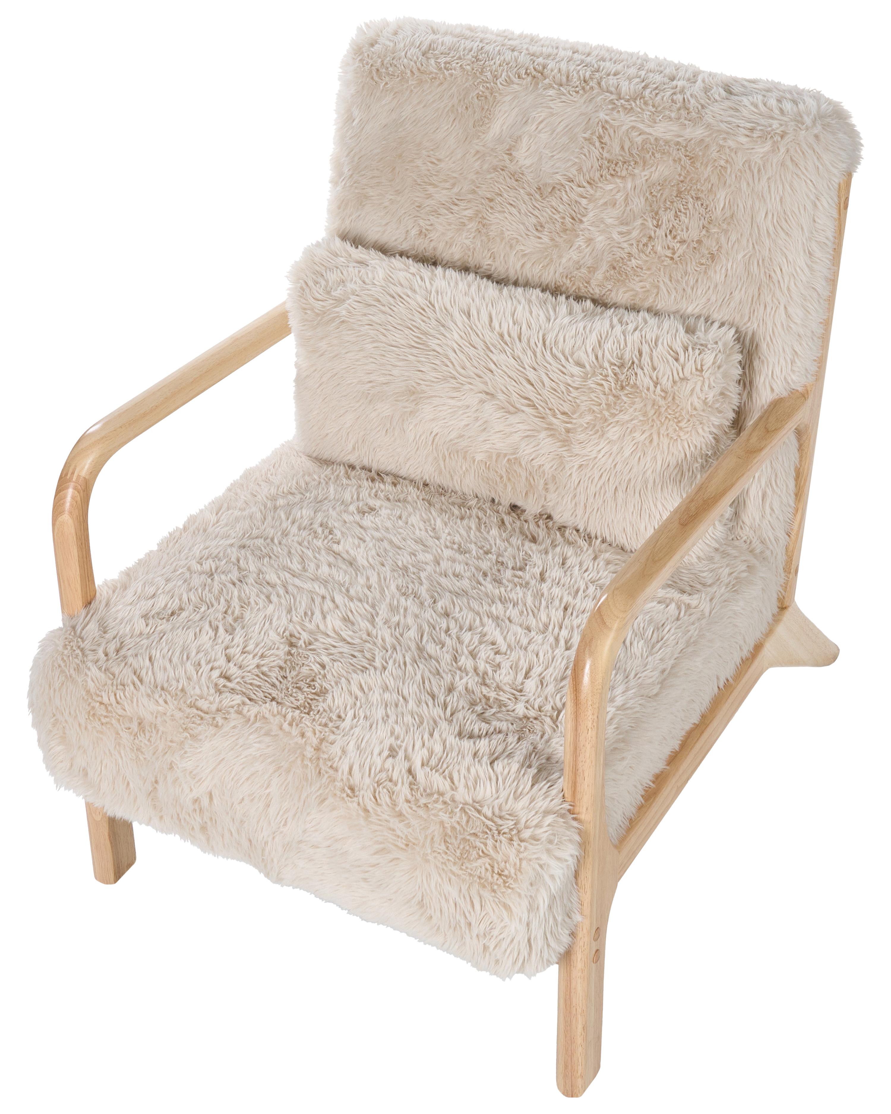 Fauteuil SKOVDE Nepbont Lichtbeige