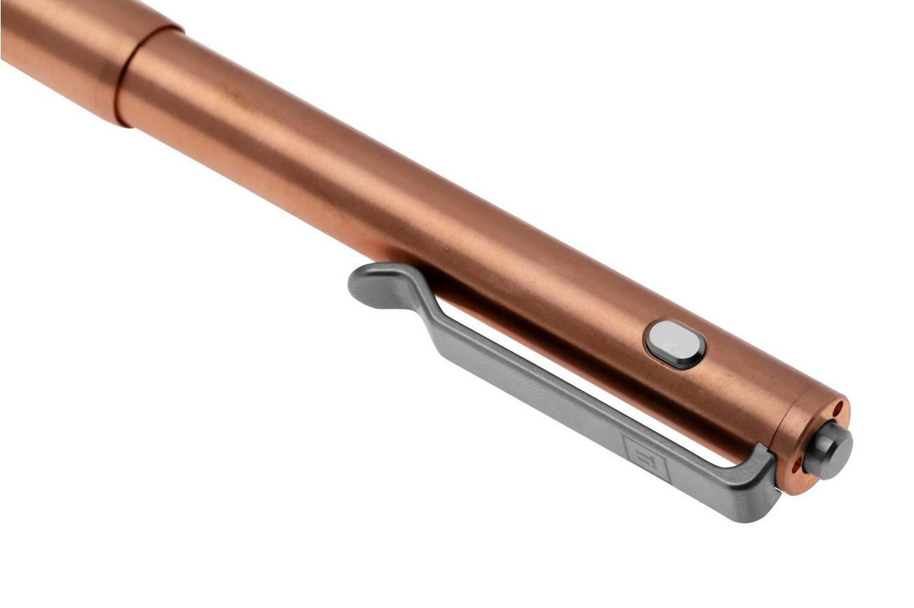 Big Idea Design Dual Side Click Pen DSC-CO Copper, auto adjusting everyday carry pen