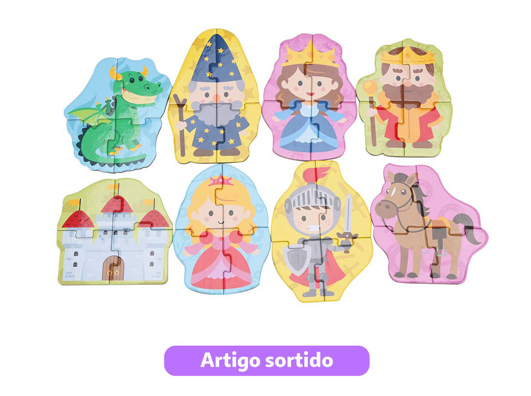 PUZZLE ONE TWO FUN 8X4 PEÇAS MODELOS SORTIDOS