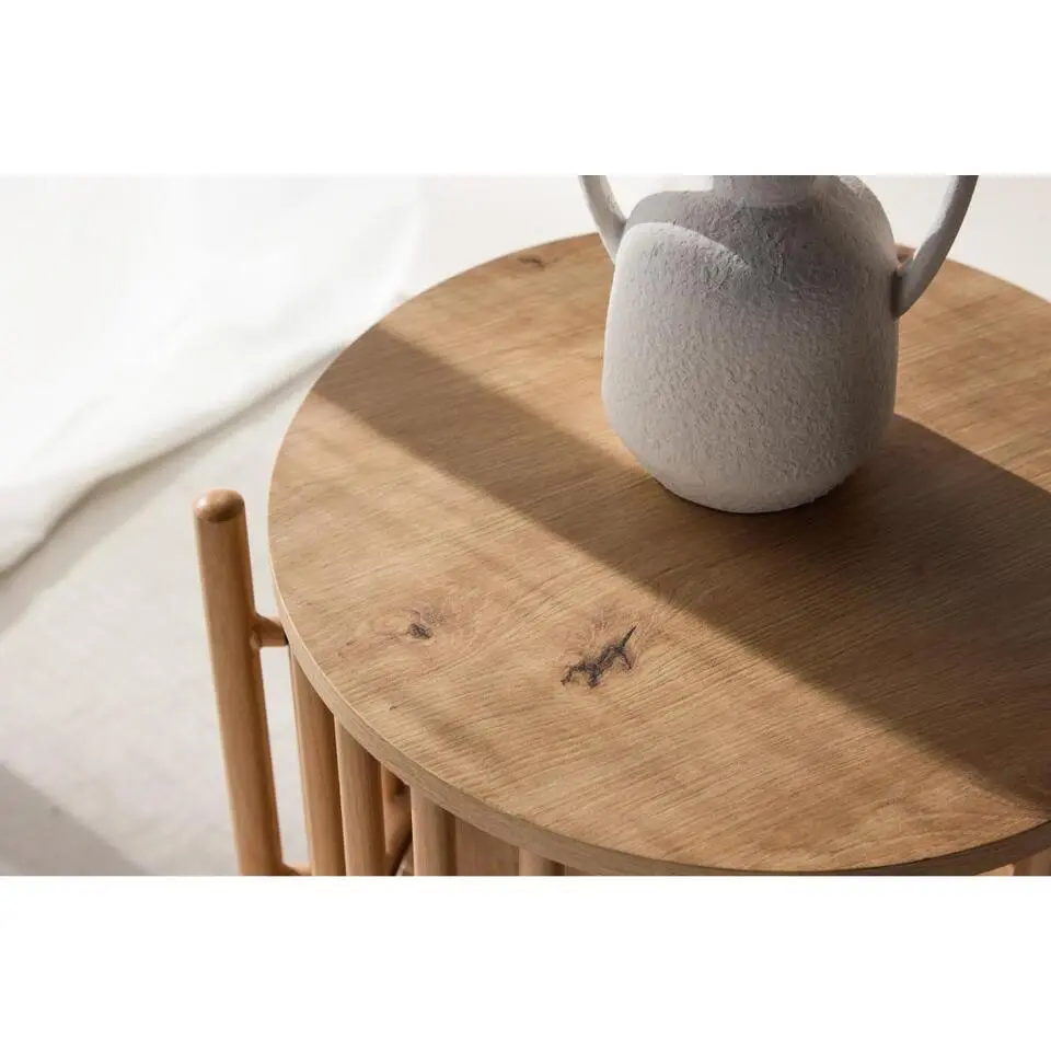 Svea - Farouk ronde bijzettafel - ø45 cm - naturel