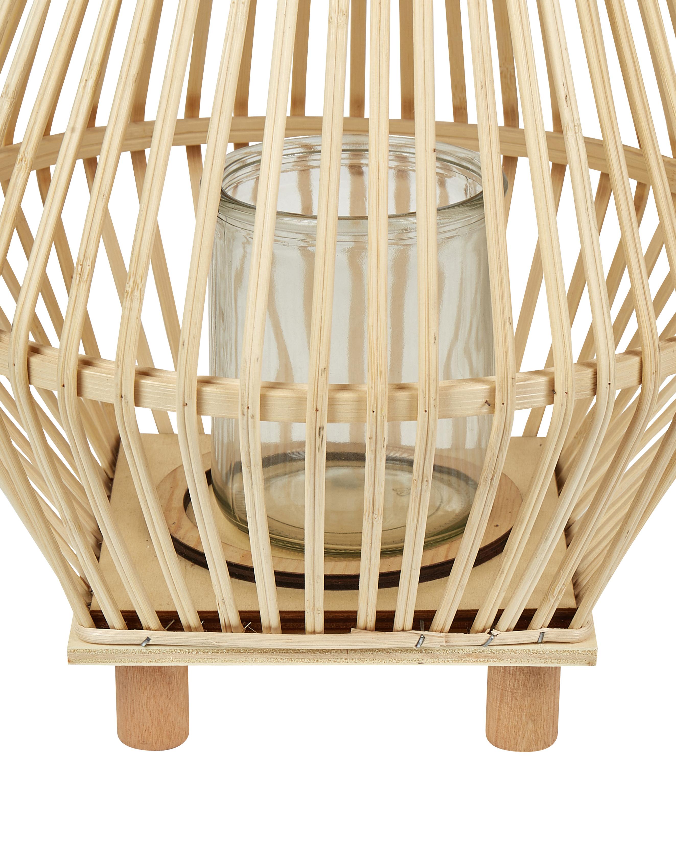 Lantaarn LEYTE Wilgenhout 58 cm Lichtbruin