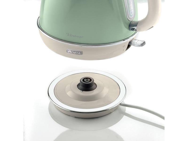 Ariete Wasserkocher Vintage  1.7 l, Grün Wasserkocher mit geschwungenen Retro-Linien