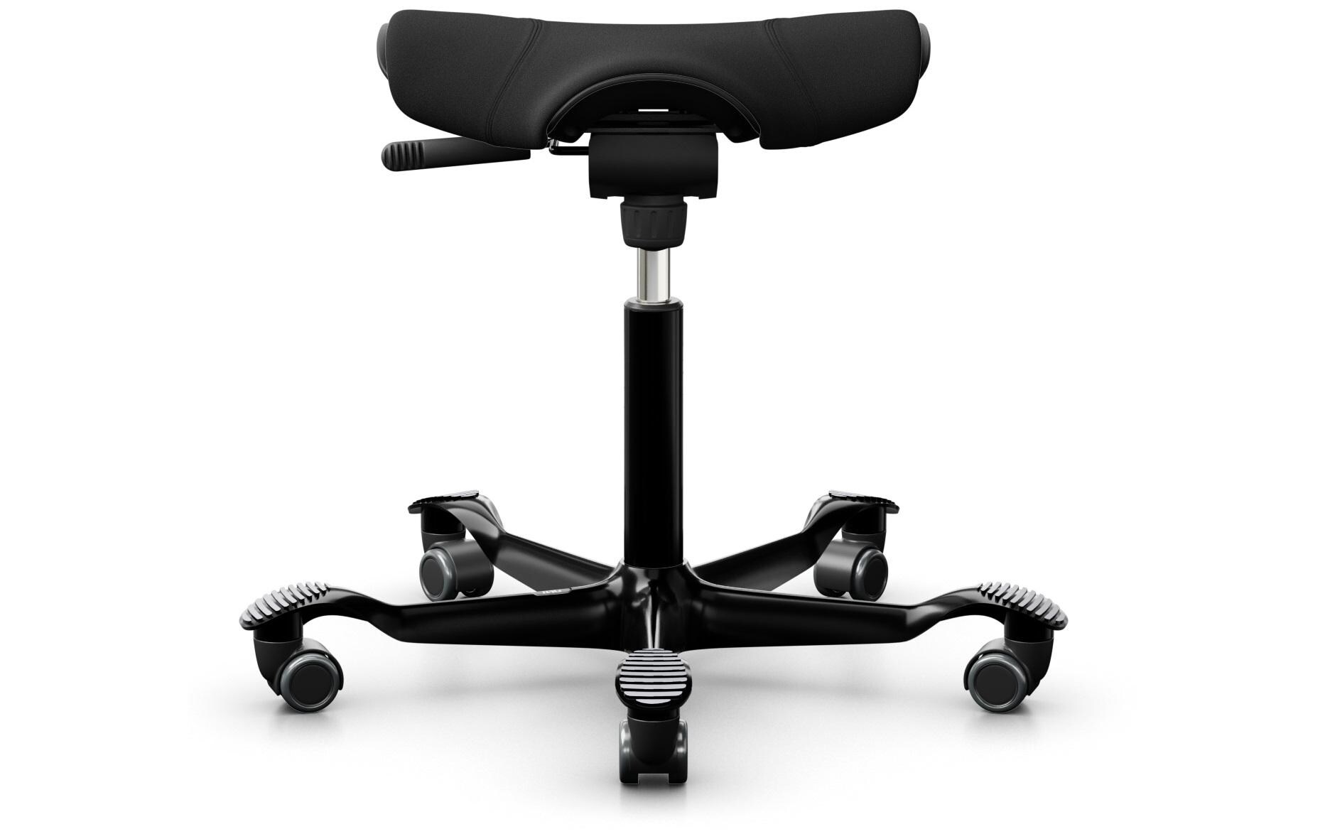 Drehstuhl Capisco Puls 8002 Schwarz<br>Klassischer Hocker für Homeoffice oder Büro