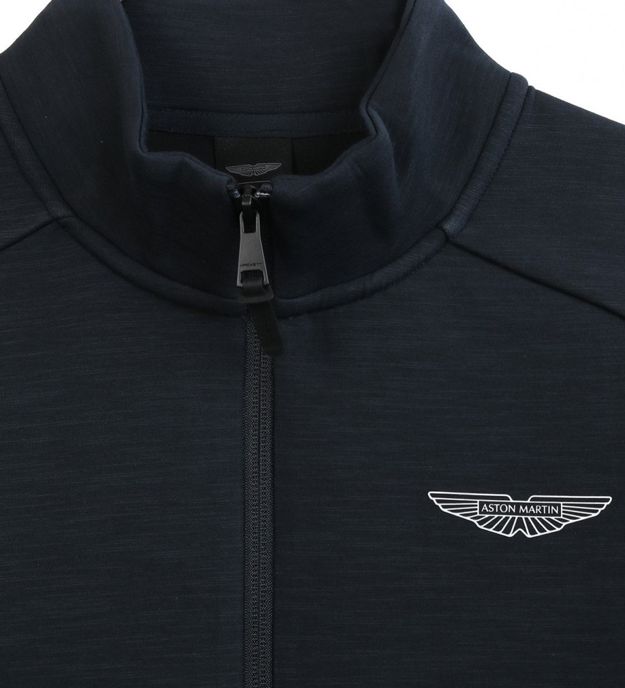 Jaqueta casual Hackett estilo neoprene azul marinho