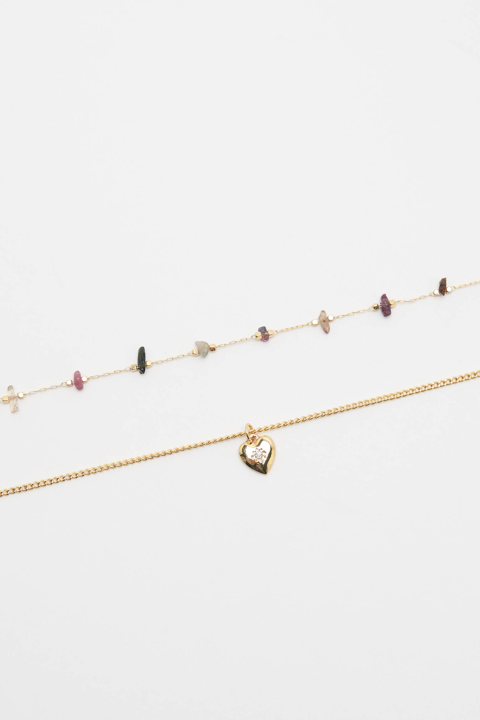 Conjunto de 4 colares dourados - Dourado