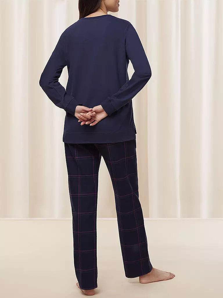 TRIUMPH Pyjama WINTER MOMENTS  dunkelblau