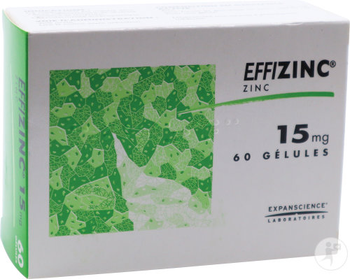 Effizinc 15mg Gluconate De Zinc 60 Gélules