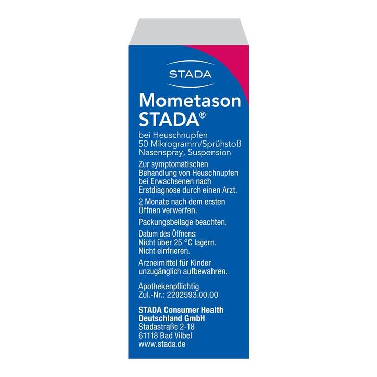 Mometason STADA Heuschnupfenspray 50 µg / Sprühs., 10 g