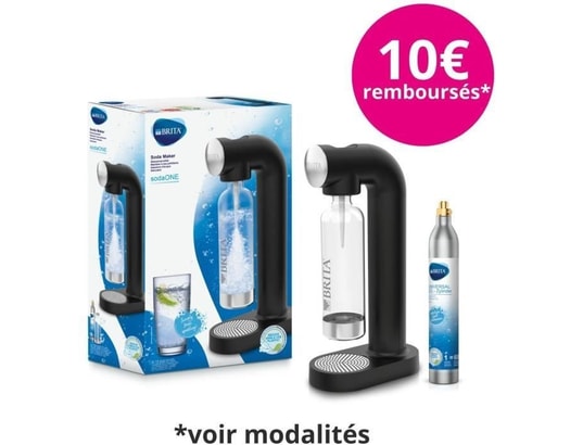 BRITA - Machine a eau pétillante sodaone - noire
