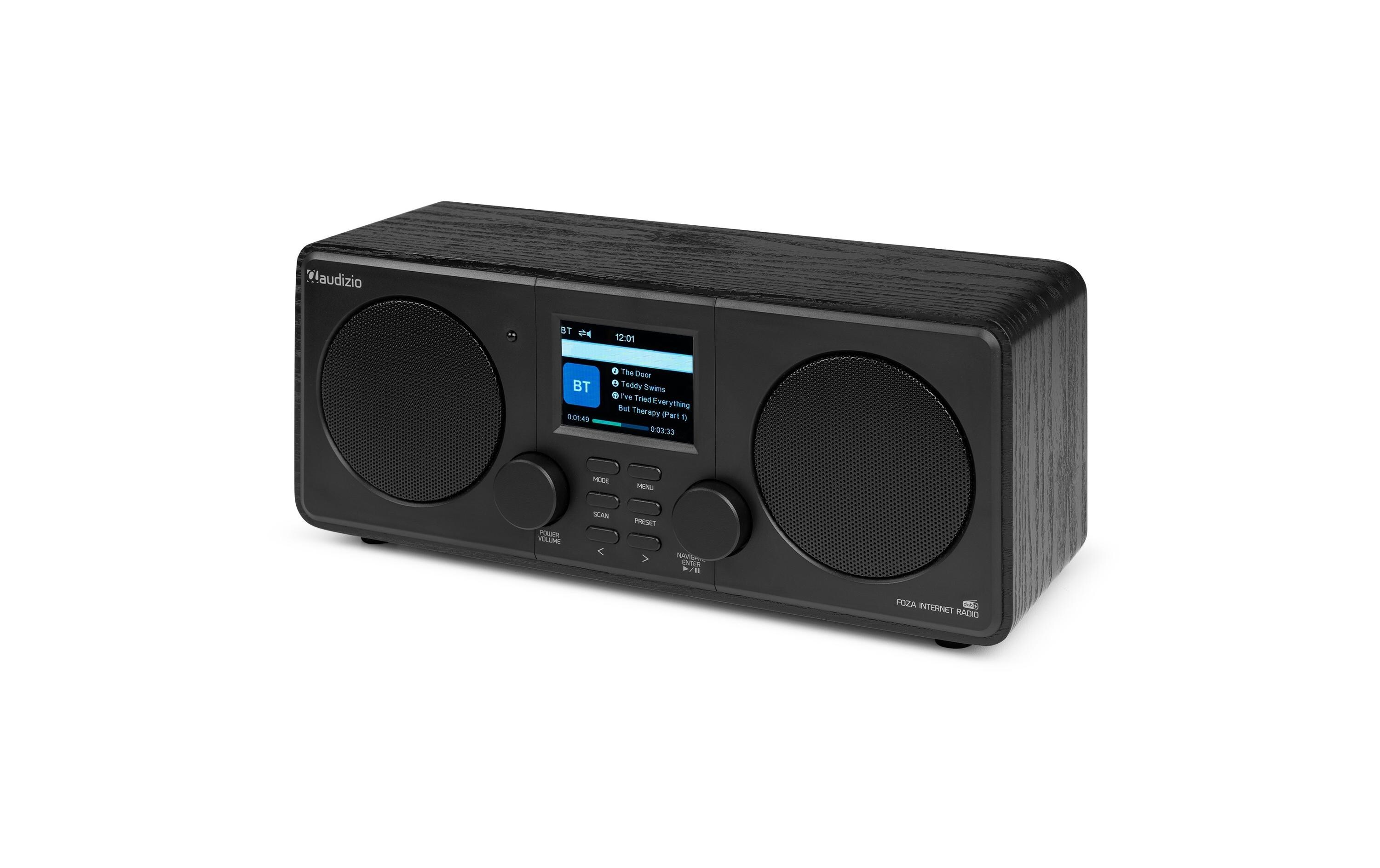 DAB+ Radio Foza Schwarz<br>All-in-One-WLAN-Internetradio mit DAB+ und UKW