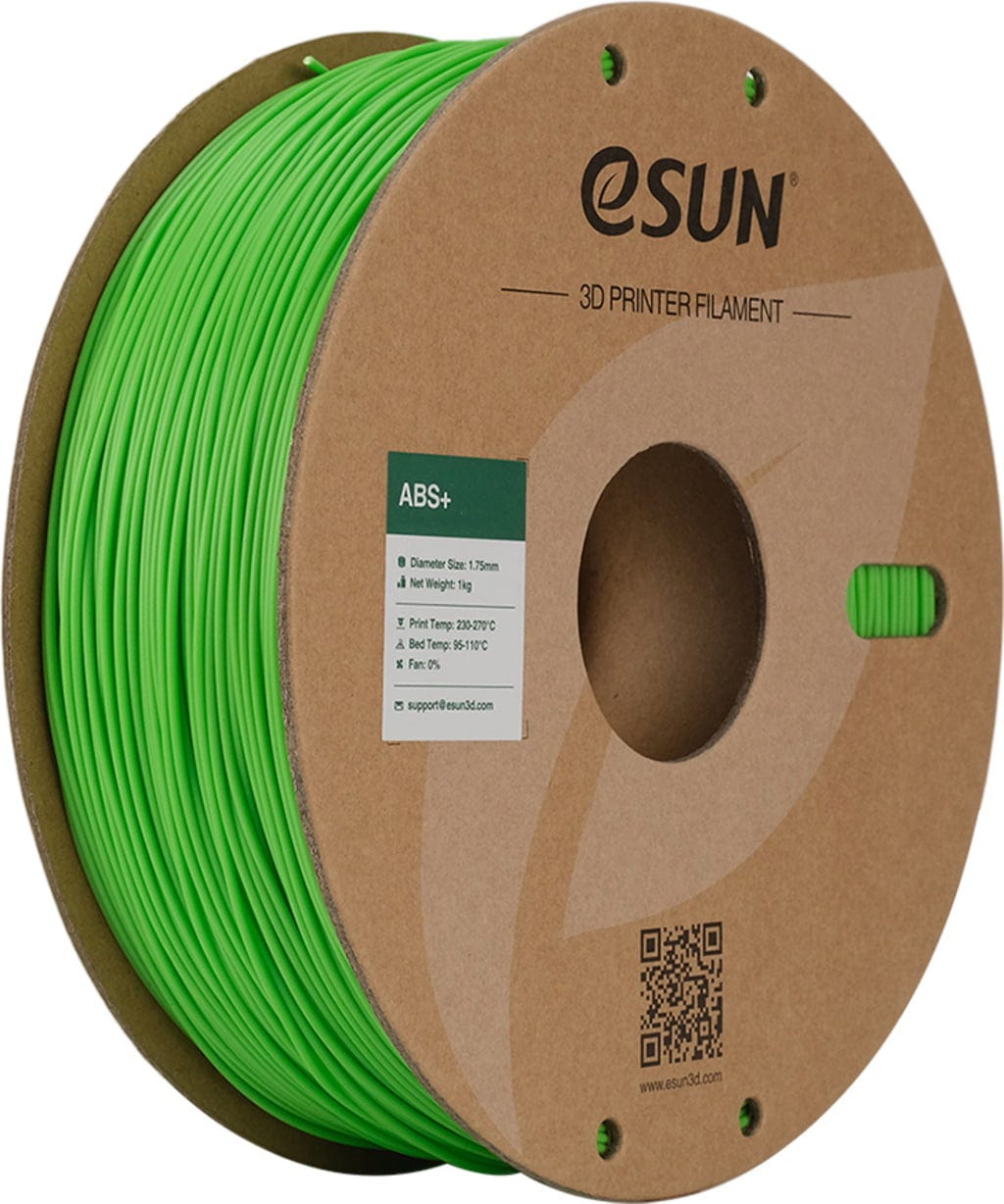 eSUN  ABS+ Peak Green, 1,75 mm / 1000 g    ABS Filament mit verbesserten mechanischen Eigenschaften