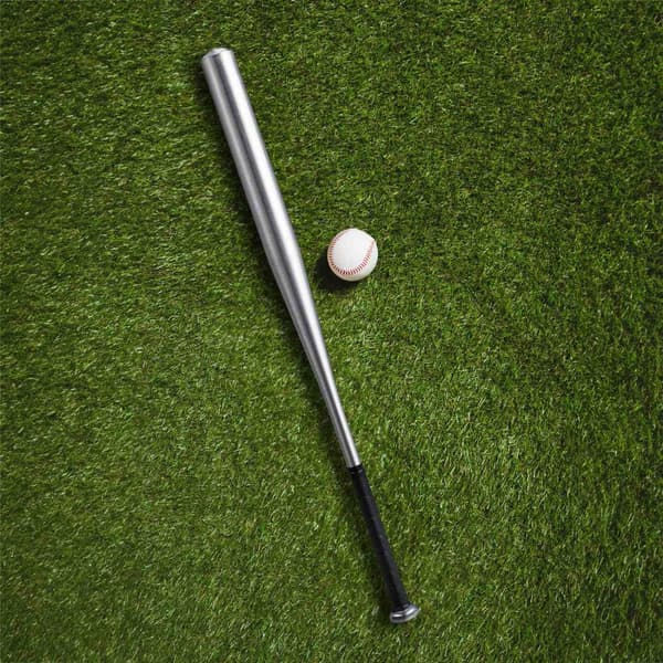 Baseballballtre av aluminium i sølv