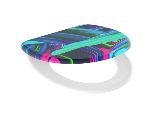 SCHUTTE - Schütte siège de toilette avec fermeture en douceur neon pai...