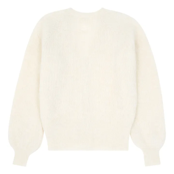 SMALLABLE BASICS Cardigan Femme Alpaga | Blanc cassé