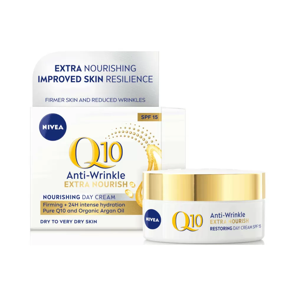 Nivea Q10 Anti-Wrinkle Extra Nourish Day Cream SPF15 - 50 ml.